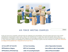 Tablet Screenshot of airforcewriter.com